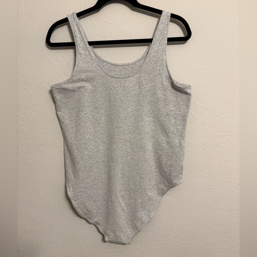 Grey Tank Top Bodysuit - Picture 2 of 3